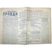 10 days before Finnish winter war Pravda Soviet newspaper from 18 November 1939 year