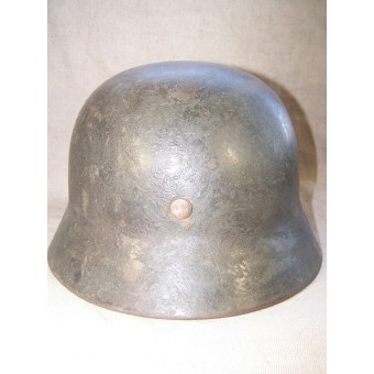 Doble calcomanía Wehrmacht Heeres M casco de acero de 35 SE 66, camo!. Espenlaub militaria