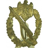 Infanterie Sturmabzeichen märke. Infanteriets stormtjänstmärke, silver