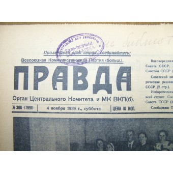 Den sovjetiska tidningen Pravda. Espenlaub militaria