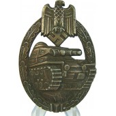 Brons Panzerkampfabzeichen. Bronsmärke för stridsvagnsattacker