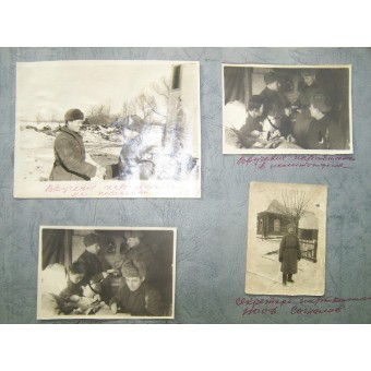 Estrema rare WW2 photoalbum, apparteneva a ufficiale Korolev. Espenlaub militaria