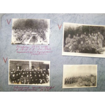 Extrema rara álbum de fotos WW2, pertenecía al oficial de Korolev. Espenlaub militaria