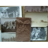 Conjunto de 126 fotos de un oficial, preguerra, primera guerra mundial, guerra civil y períodos anteriores a la segunda guerra mundial.