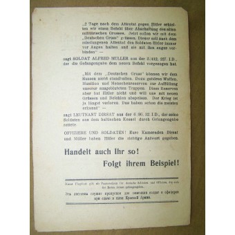 Sovjetiskt flygblad för tyskar Kann Euch nicht retten. Espenlaub militaria