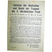Sowjetisches Flugblatt für deutsche Truppen Nr. 855, 17. April 1944