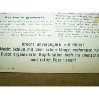 Sovjet-folder - WarUM Treden Deutsche Generale Gegen Hitler Auf?. Espenlaub militaria
