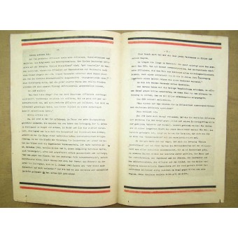 WW2 Sowjetisches Flugblatt für deutsche Truppen Bund Deutscher Offiziere. Espenlaub militaria