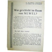 ww2 Sovjet folder voor Duitse troepen Was geschieht im Raum von Nevel