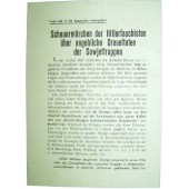 Sovjetiskt flygblad för tyskar från andra världskriget - Schauermarchen der Hitlerfaschisten uber angebliche Greueltaten der Sowietunion