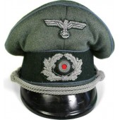 Third Reich, private purchased visor hat for Heeres Nachschub or Kraftfahr Truppe