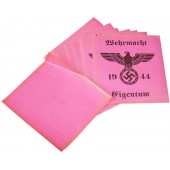Duitse WW2 uitgave sticker. Wehrmacht Eigentum