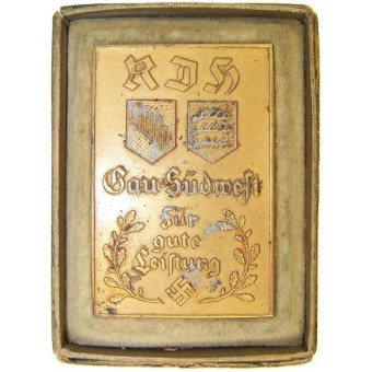 Medalla de logro con la caja original.. Espenlaub militaria