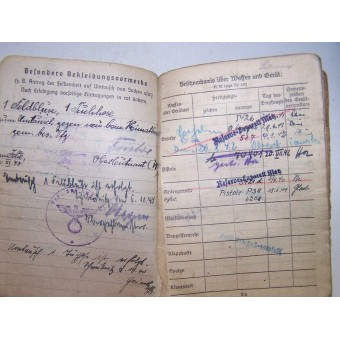 Солдатская книжка санитара Германской Армии, который прошел всю войну. Espenlaub militaria