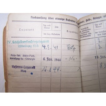 3e Reich Wehrmacht Heer Soldbuch-Sanitater in Stug Brig 301. Espenlaub militaria