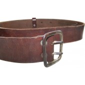 Cinturón de cuero marrón de un antiguo miembro del NSDAP