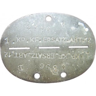 1 KP. Kraftfahr Ersatz Abteilung 12. unités pilotes étiquette didentification. Espenlaub militaria