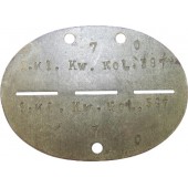 Disco de identificación para el servicio de Kleine Kraftwagen Kolonne
