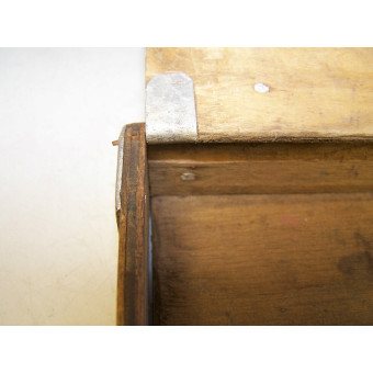 Soviet trench art - wooden cigarette case.. Espenlaub militaria