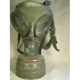 Tidig 1:a modell av gasmask med behållare. Espenlaub militaria