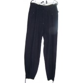 HJ DJ Ueberfallhose, pantalon de sport d'hiver en laine bleue