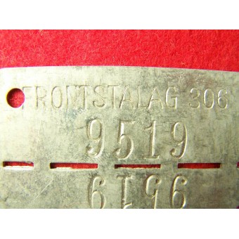 No emitido Frontstalag 306 etiquetas de identificación. Espenlaub militaria