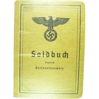 Solbuch utfärdad vid krigsslutet: 27 mars 1945. Espenlaub militaria
