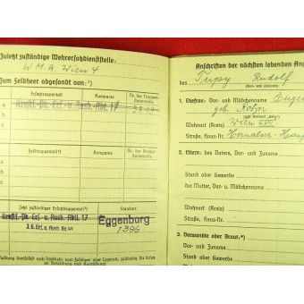 Solbuch uitgegeven aan het einde van de oorlog: 27 maart 1945. Espenlaub militaria