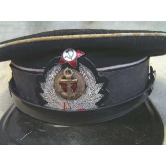 Pre soviético WW2 ingeniero naval o sombrero visera médica. Espenlaub militaria