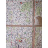 Лот из карт летчика Люфтваффе, для экипажа бомбардировщика. Карты России