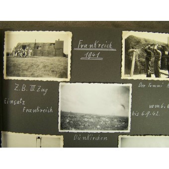 Album del membro dellequipaggio di un 2 cm Flak, West e Ost fronti. Espenlaub militaria