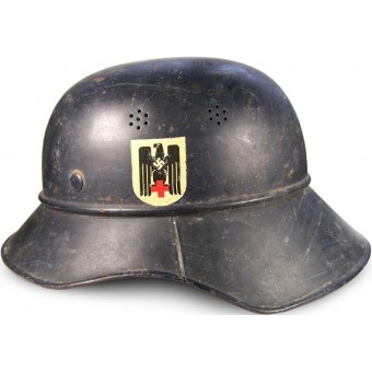 Terzo Reich Luftschutz per Roter Kreuz aiutante casco. Espenlaub militaria