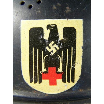Kolmas Reich Luftschutz Roter Kreuz Helper Kypärälle. Espenlaub militaria