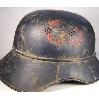 Tercer Reich Luftschutz para Roter Kreuz ayudante casco. Espenlaub militaria