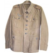 DAK Luftwaffe lona ligera, chaqueta usada en combate