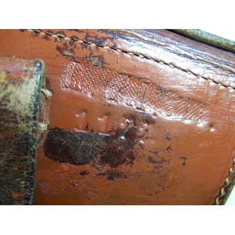 Polis P08 brunt läderhölster, daterat 1929. Espenlaub militaria