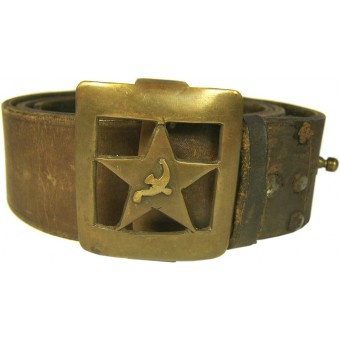Cinturón Soviética, con hebilla de la técnica latón zanja. Espenlaub militaria