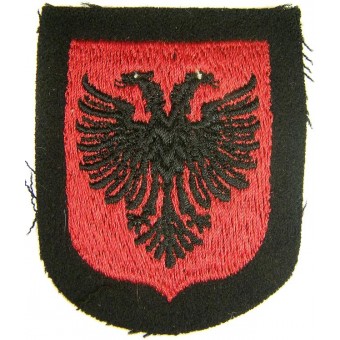 Unveröffentlichtes Dachauer Ärmelschild für albanische SS-Freiwillige. Espenlaub militaria