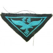 Águila de pecho de ayudante de la Luftwaffe con letras góticas LH