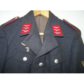 Pre WW2-nummer van een Luftwaffe Geschoene Tuchrock voor de bestuurder in Flak Abteilung in rang van Obergefreiter. Espenlaub militaria