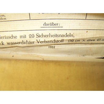 Bolsa de cuero médica con contenido original.. Espenlaub militaria