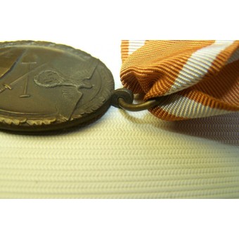Westwall-Medaille mit Original-Band. Espenlaub militaria