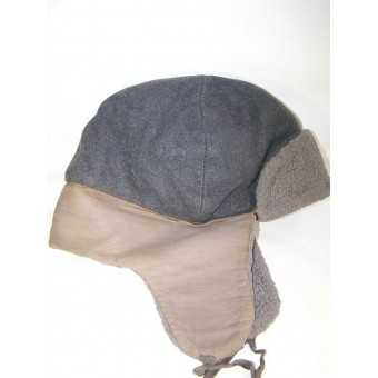 Sombrero de invierno de la piel artificial de la Luftwaffe. ¡Muy raro!. Espenlaub militaria