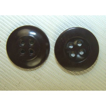 Brown boutons en plastique 17-18 mm. Espenlaub militaria