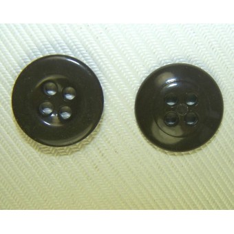 Kaki boutons en plastique brun 14 mm. Espenlaub militaria