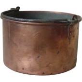 WO1 Imperial Russian red cooper mess pot