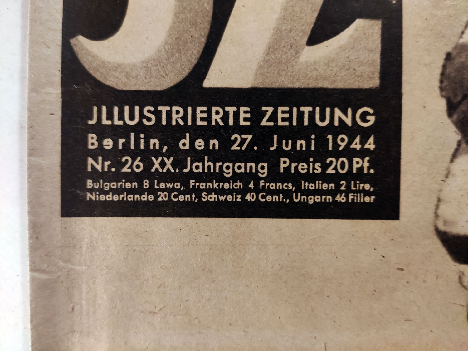 Die Neue Illustrierten Zeitung 26 Juni 1944 Im Westen Der Beobachter Beschreibt Einen Kurswechsel Mit Seinem Piloten