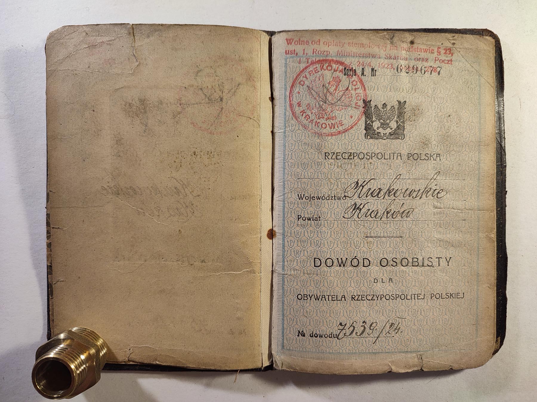 Polish Passport Issued In 1924   Polish Passport Issued 1924 14898 3 