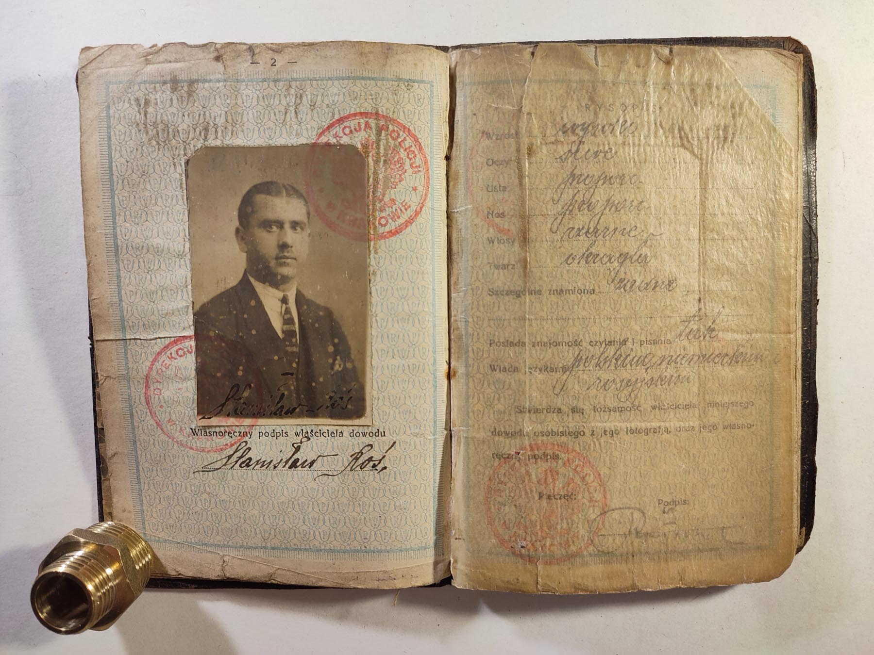 Polish passport issued in 1924