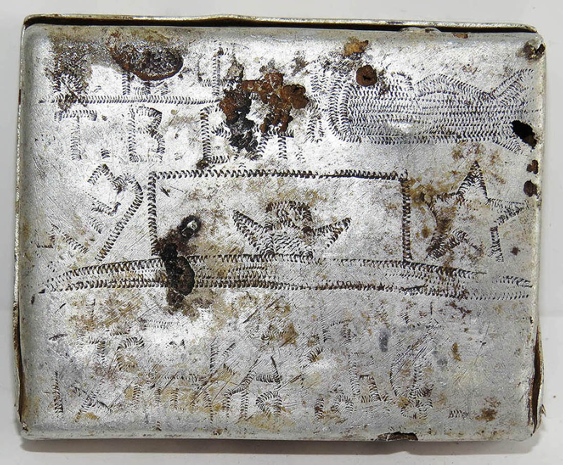 Soviet Navy Trench Art Cigarette Case